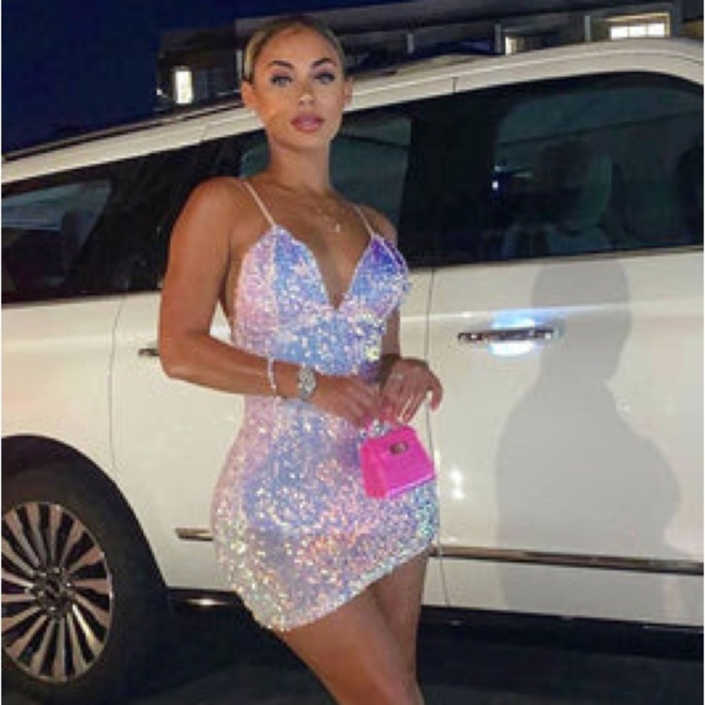 Pink Sparkly Dress. Size XS.